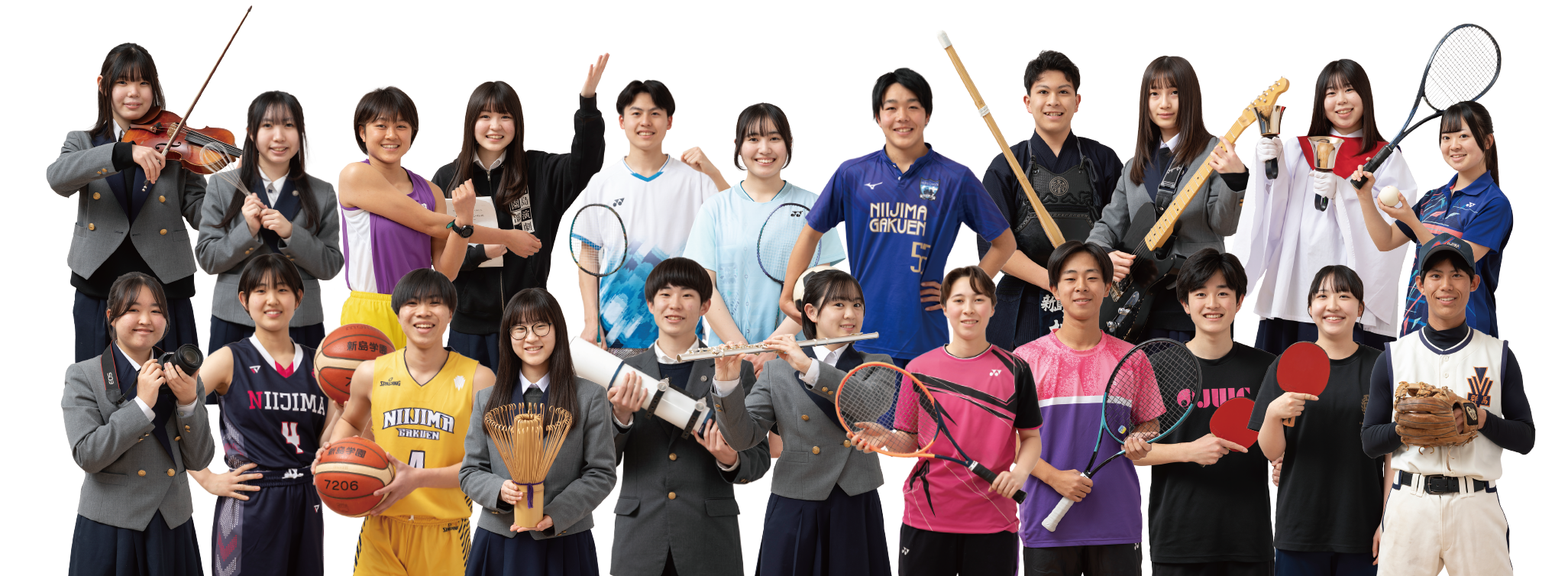 新島学園の生徒たち